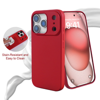 Funda de teléfono de silicona líquida anticaída personalizable para iPhone 17 Pro Max funda de color con embalaje