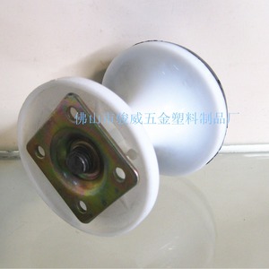 Furniture Caster 8cm White <b>Plastic</b> Swivel Polyurethane <b>Wheel</b> Plate Mount Durable - Product Image 5