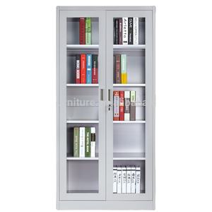 ग्लास दरवाजा इस्पात फाइलिंग कैबिनेट स्टील अलमारी कार्यालय धातु लोहे की अलमारी कीमत - Product Image 1