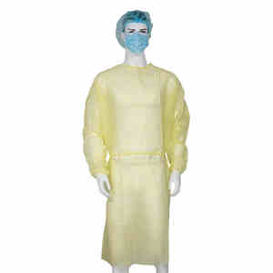 Unisexe Non-Woven pp Pe White Gowns Robe d'isolation jetable isolée pour adultes - Product Image 6