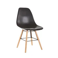Chaises de salle à manger modernes en velours rembourrées en tissu, meubles d'hôtel en gros, chaises de cuisine noires en plastique pour l'intérieur