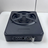 Haut-parleur de voiture 200W, caisson de basses amplifié de 10 pouces avec amplificateur intégré, système de basses profondes mince sous le siège, 12V