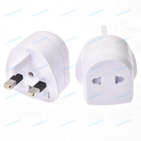 Adaptateur de prise EU deux broches vers UK trois broches pour rasoir, chargeur de brosse à dents, convertisseur de prise de salle de bain