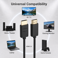 Cable HDMI 2.0 18Gbps HDR Chapado en Oro 4k, Solo Venta al Por Mayor