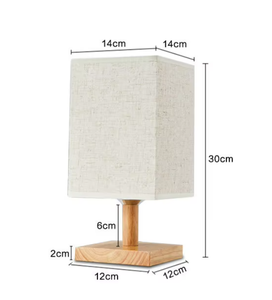 Lampada da Tavolo Moderna in Stile Nordico per Bambini, Luce Notturna con Controllo a Interruttore, Paralume in Acrilico, LED Artigianale con Calligrafia su Bambù - Product Image 2