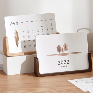 Lịch vĩnh viễn cổ điển khối lịch bàn gỗ - Product Image 6