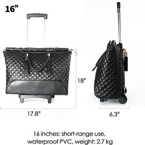 Lightweight Female Carry-On Luggage Fashion <strong>Suitcase</strong> with Zipper Closure for Short Trips and Boarding - Product Image 2