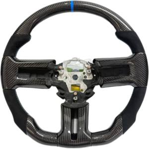 พวงมาลัยคาร์บอนไฟเบอร์สำหรับรถฟอร์ด มัสแตง จีที วี6 เชลบี จีที350 จีที500 ปี <span class=keywords><strong>2010</strong></span> 2011 2012 2013 2014 - Product Image 1