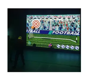 AR Interactive Wall เครื่องฉายภาพความเป็นจริงเสริม3D เกมบอลแบบโต้ตอบสำหรับเด็กสนามเด็กเล่นในร่ม