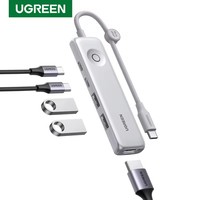 UGREEN Hub USB C 5 en 1 Revodok Tipo C con Carga PD de 100W, HDMI 4K 60Hz y Puertos de Datos USB 3.2 de 10Gbps para MacBook iPad