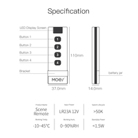 Interrupteur sans fil intelligent Tuya Smart Life ZigBee pour maison intelligente, 4 boutons, télécommande portable, hub Tuya Zigbee requis, automatisation de la maison intelligente