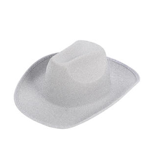 WOWEI Chapeau <span class=keywords><strong>de</strong></span> cowgirl scintillant Chapeau <span class=keywords><strong>de</strong></span> cowgirl pour femmes Accessoires d'<span class=keywords><strong>habillage</strong></span> pour fêtes occidentales Mascarade et costumes - Product Image 4