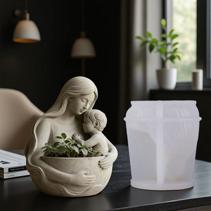 El molde <span class=keywords><strong>de</strong></span> <span class=keywords><strong>silicona</strong></span> DUMO Mother Holding Baby Jar es adecuado <span class=keywords><strong>para</strong></span> velas, tarros <span class=keywords><strong>de</strong></span> cemento, resina, fabricación artesanal <span class=keywords><strong>de</strong></span> <span class=keywords><strong>yeso</strong></span>, decoración <span class=keywords><strong>de</strong></span> regalo DIY - Product Image 3
