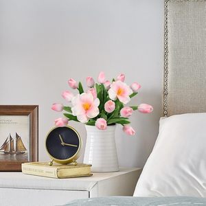 Tulipanes de Color Morandi, Flores de Tulipán de PU con Tacto Real, Tulipán Naranja Quemado, Flor de Otoño - Product Image 5