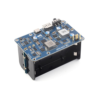 UPS HAT (E) para Raspberry Pi, conector de pines Pogo de salida de carga rápida bidireccional de 5V 6A, no incluye 4 baterías de litio 21700