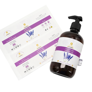 Custom Cosmetics Etiqueta Gold Foil Skincare Waterproof Adhesiva Personalizada Pegatina Logo <b>Stickers</b> Roll Labels for Packaging - Product Image 1