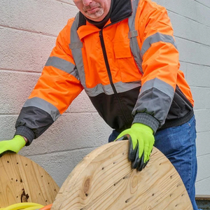 Hi Vis Reflective <b>Jacket</b> with High Durability Fabric Industrial Safety Workwear OEM Supply - Product Image 4