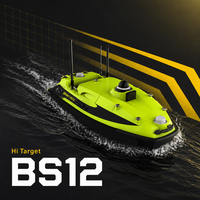 Hi-Target IBoat BS12 USV, embarcation de surface sans pilote, RTK GNSS IMU pour la mesure de la profondeur des eaux, la bathymétrie hydrographique et la mesure du courant fluvial