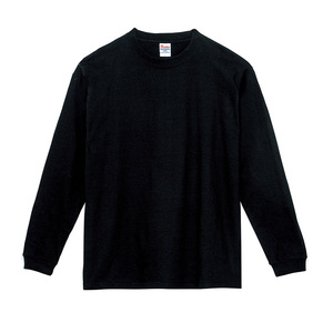 T-shirt unisexe surdimensionné 100% coton 250G, manches longues, col rond, impression de logo personnalisé, fond noir uni, pour femmes et hommes - Product Image 4