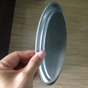 Plateau à pizza de 9 pouces en alliage d'aluminium de qualité alimentaire 1060 avec <span class=keywords><strong>couvercle</strong></span> allant au <span class=keywords><strong>four</strong></span> à large rebord <span class=keywords><strong>Plat</strong></span> et casseroles à fond <span class=keywords><strong>plat</strong></span> de 9 pouces - Product Image 5