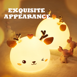 Modern Style <b>LED</b> Night <b>Light</b> Silicone <b>Touch</b> Sensor Children Deer Night <b>Light</b> Baby Bedroom Outdoor Family Creative Gift - Product Image 2