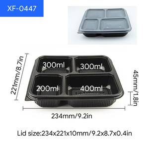 Fiambrera desechable de plástico para microondas y refrigerada profesional Bento Box PP desechable - Product Image 2