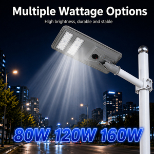 Nouvelle Arrivée Lampe Solaire LED Ronde IP65 80W 120W 160W avec Télécommande pour Éclairage Routier Extérieur - Product Image 3