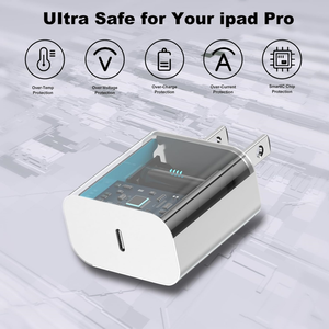 Adaptador de Tipo C a Tipo C para iPhone, Enchufe Estadounidense de 20 W para iPhone 17 <span class=keywords><strong>Pro</strong></span> <span class=keywords><strong>Max</strong></span>/16/15/<span class=keywords><strong>14</strong></span>/13/12/11, Adaptador de 20 W para <span class=keywords><strong>iPad</strong></span> <span class=keywords><strong>Pro</strong></span>/Air - Product Image 2