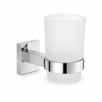Support simple pour verre en acier inoxydable et alliage de zinc, ensemble d'accessoires de salle de bain assortis, vente en gros, logo personnalisé, OEM, ODM, ISO9001, CE