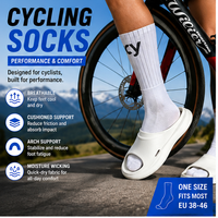 Chaussettes de cyclisme Sky Aero, respirantes et antidérapantes pour vélos de route et de montagne