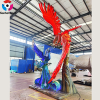 Águila Doble Animatrónica de Tamaño Real Personalizada para Decoración de Parques Temáticos y Zonas de Vida Silvestre