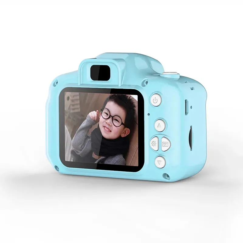 Cute Kids Mini Digital Photo 1080P Video Camera 2.0 Inch HD Screen Small Toy Camcorder Video camera Micro Cam Children Best Gift