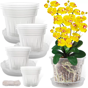 Macetas de Plástico Transparentes Perforadas para Orquídeas, Diseño Moderno, Alta Calidad y Durabilidad - Product Image 4