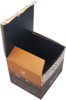 Boîte d'emballage de chocolat de luxe personnalisée pour Noël et mariage, en papier UV, pour usage alimentaire industriel, avec gaufrage et pelliculage mat