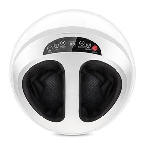 Electric <b>Foot</b> <b>Massager</b> With Heat Therapy For <b>Foot</b> And Leg Massage Plug-In Timing Function White Black Gold - Product Image 1
