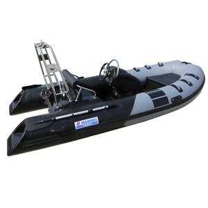 Haohai RIB390C 3.9m 12.8ft Motor Boat <b>Yacht</b> Sale PVC Fiberglass Semi-Rigid Inflatable Boat Engine Set 5 Persons Water-skiing Use - Product Image 4