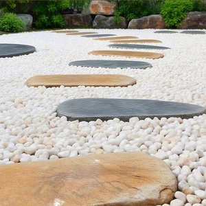 Vendedor caliente guijarros naturales blancos guijarros mate no pulidos para la decoración del tanque de peces del camino del jardín - Product Image 5