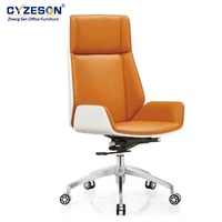 Chaise de bureau ergonomique pivotante Ode Joy, moderne, minimaliste, en bois peint, réglable en hauteur, avec appui-tête, pour les réunions et les études