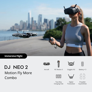 Дрон DJI Neo <span class=keywords><strong>2</strong></span> Motion Fly More Combo с камерой 4K, ультрастабилизированным видео, GPS, легкий, портативный, с функцией ActiveTrack – идеальный подарок - Product Image 2