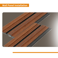 Panneau mural WPC écologique certifié CE, imperméable, sans formaldéhyde, décoration intérieure 3D, maison, villa, chambre, ignifuge