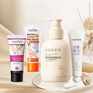 Crema Depilatoria SADOER, Productos de Belleza, Crema Depilatoria para <span class=keywords><strong>Axilas</strong></span> y Brazos, Depilación sin Dolor, Depilador Corporal para Hombres y Mujeres - Product Image 1
