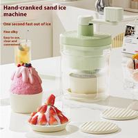 Máquina Manual para Hacer Helados, Trituradora de Hielo Pequeña, Máquina para Hacer Smoothies, Ideal para Campamentos al Aire Libre