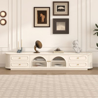 Meubles de maison modernes et élégants, style français, table basse assortie, meuble TV de style français, console TV pour salon