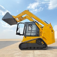 Nouvelle arrivée de Chine : Chargeuse compacte Omitech, capacité nominale de 1,5 tonne, moteur diesel certifié EPA, engin de terrassement