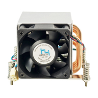 Kipas pendingin Cpu 2U AM5 AM4, pendingin sunyi dengan kipas pendingin kuat Radiator CPU TDP200W