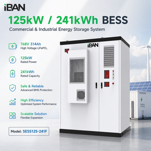 Gabinete de Almacenamiento de Energía Comercial e Industrial Personalizado Bess Lifepo4 de 125kw 241kwh, Sistema de Almacenamiento de Energía Todo en Uno para Exteriores - Product Image 1