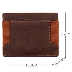 Cartera Mágica Delgada y Minimalista Boshiho, Estuche para Tarjetas de Cuero Genuino, Cartera Mágica Delgada de Cuero para Hombre y Mujer - Product Image 2