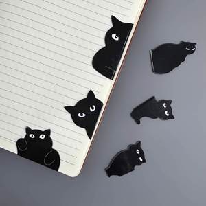 Custom Book Page Clips Magnetic <b>Bookmark</b> Cartoon Black for Shape for Student Art Style Folding Holder - Product Image 2