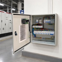 Boîte de distribution électrique, éclairage et prise, 12 prises, 50/60 Hz, indice de protection IP54, acier laminé à froid, montage mural, pour usage industriel
