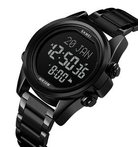 Nouvelle montre <span class=keywords><strong>de</strong></span> prière musulmane automatique en arabe et en anglais, boussole <span class=keywords><strong>de</strong></span> luxe, Qibla, Skmei 1667 - Product Image 2
